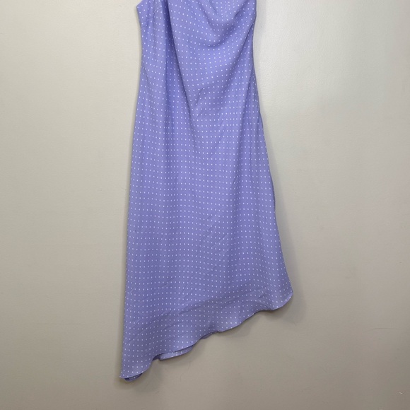 Reitmans Lilac One-Shoulder Polkadot Dress - Picture 5 of 12